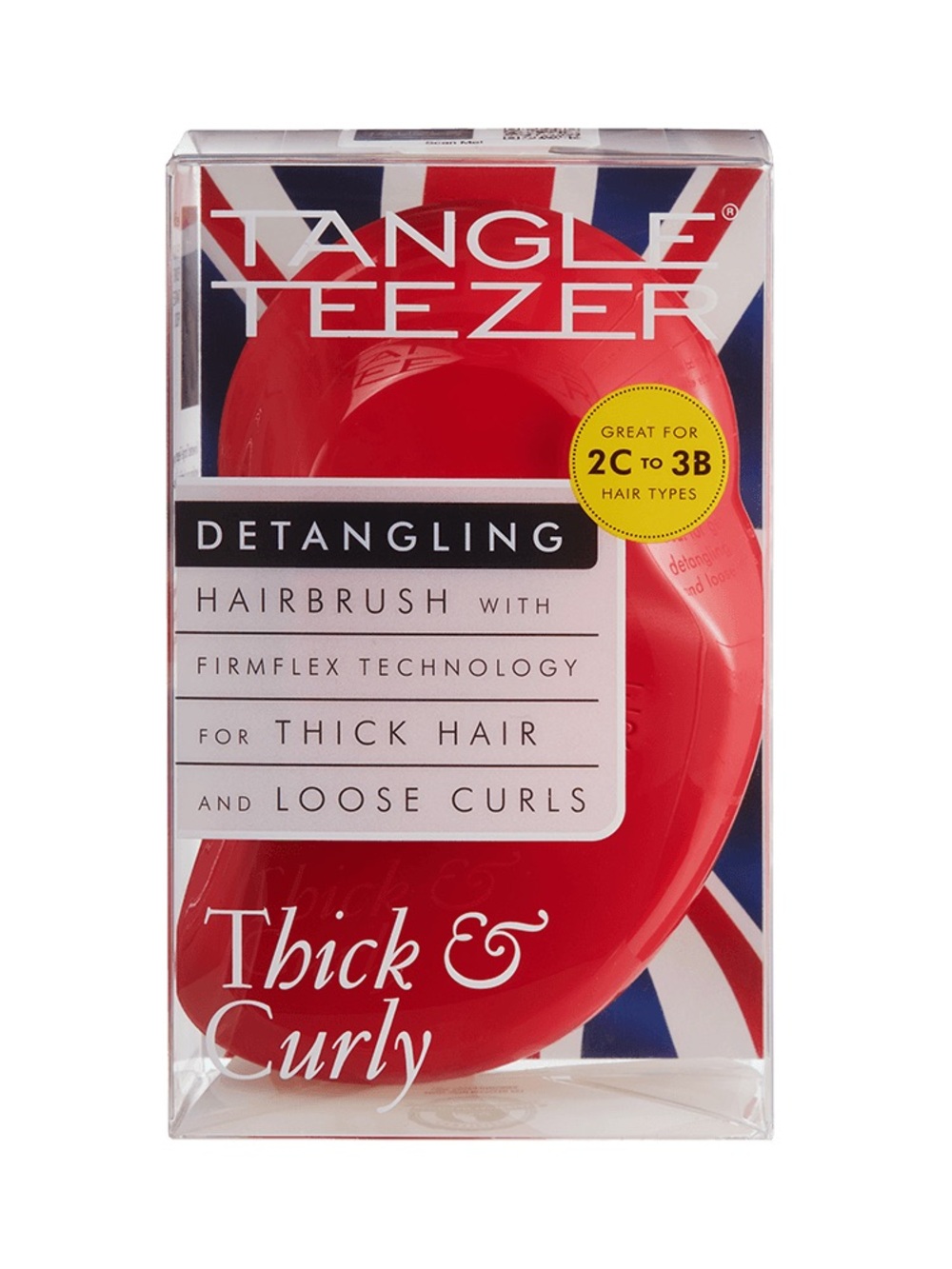Tangle Teezer Thick & Curly - Salsa Red (For 2c-3b Hair Types) Wavy Coily Afro